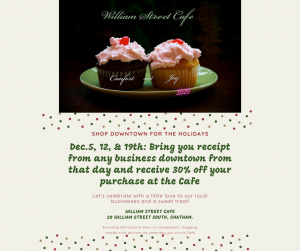 William Street Cafe offer @ William St. Cafe and all Businesses DT