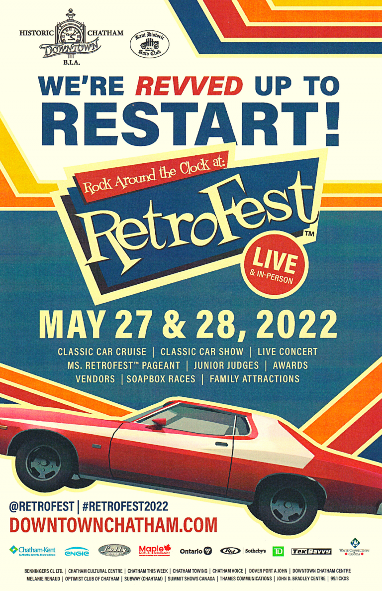 Historic Downtown Chatham RetroFest™ 2022 Poster